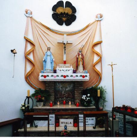 The interior of the sanctuary